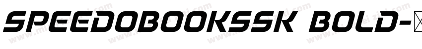 SpeedoBookSSK Bold字体转换